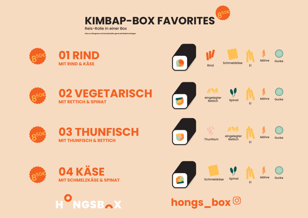 Kimbap Box Favorites